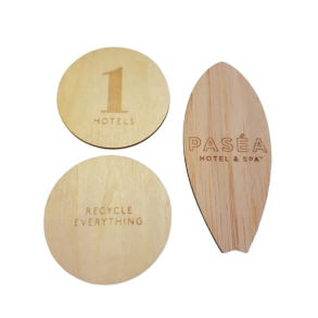 Kontaktfri chipkort type 13,56 Mhz eller Prox BIO Tags - Eco-FriendlyWoodenTags