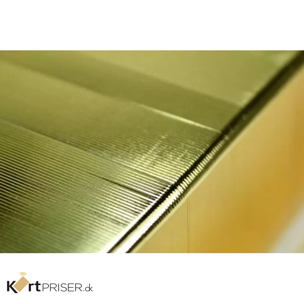 Hvide plastkort med Guld-kant