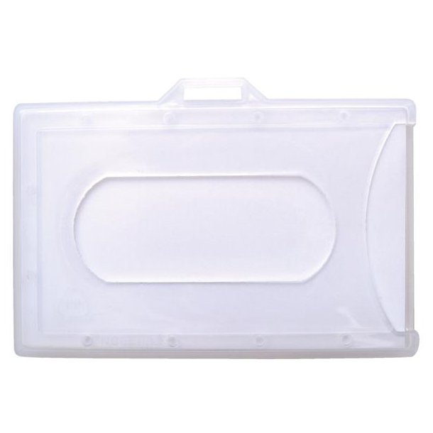 Kortholder, transparent h�rd plast, horisontal