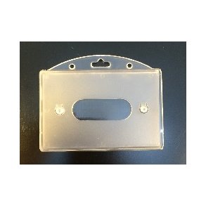 Kortholder, transparent hrd plast - horisontal