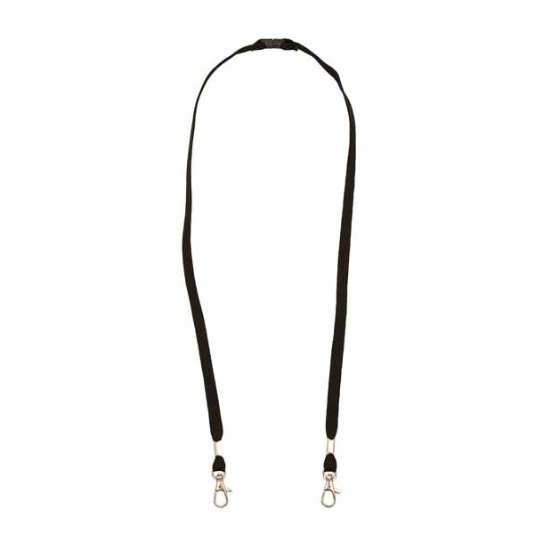 Lanyard til kortholdere m./2 kroge + break-away