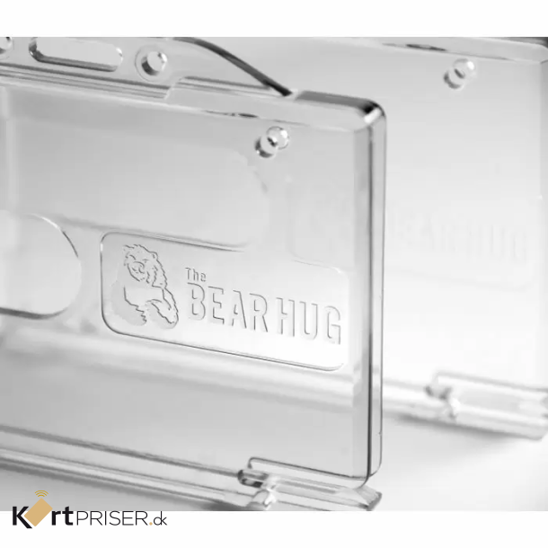 Kortholder, transparent hrd plast, horisontal