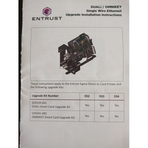 SmartCard-Mifare modul til Entrust Sigma DS2 og DS3