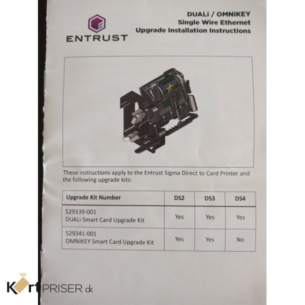 SmartCard-Mifare modul til Entrust Sigma DS2 og DS3