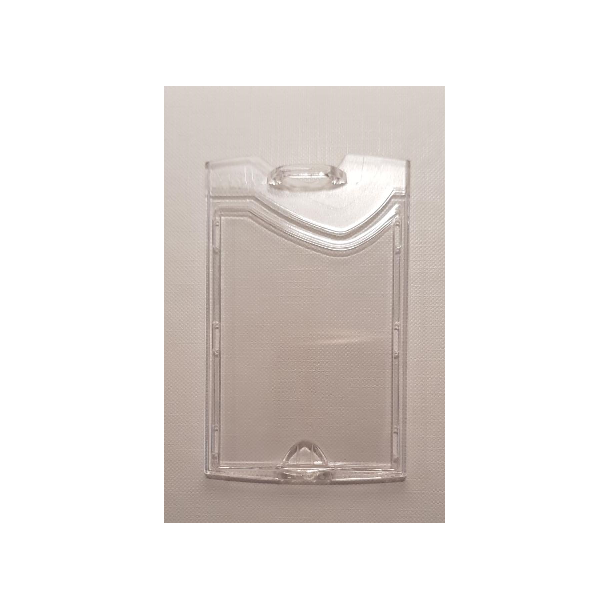 Kortholder, KLAR h�rd plast, Lodret