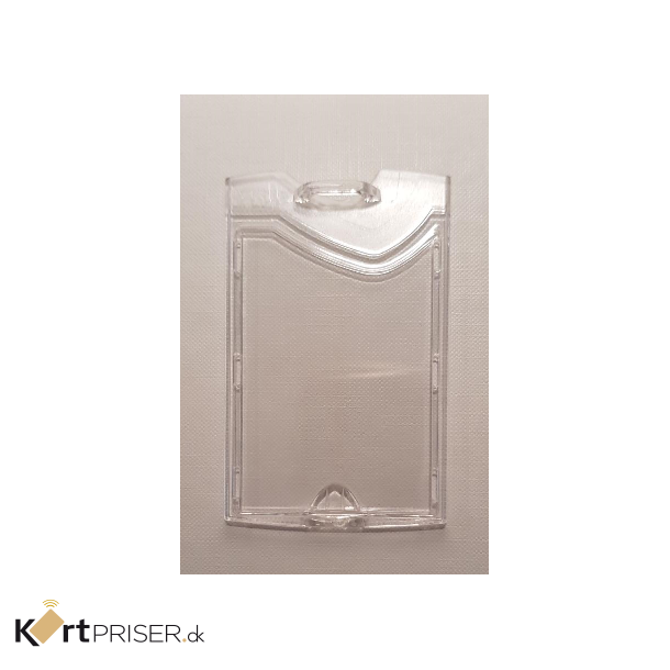 Kortholder, KLAR hrd plast, Lodret