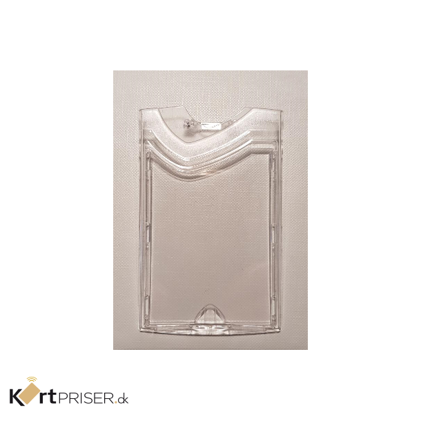 Kortholder, KLAR hrd plast, Lodret