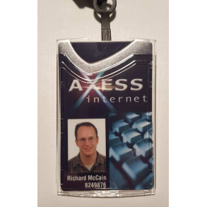 Kortholder, KLAR hrd plast, Lodret