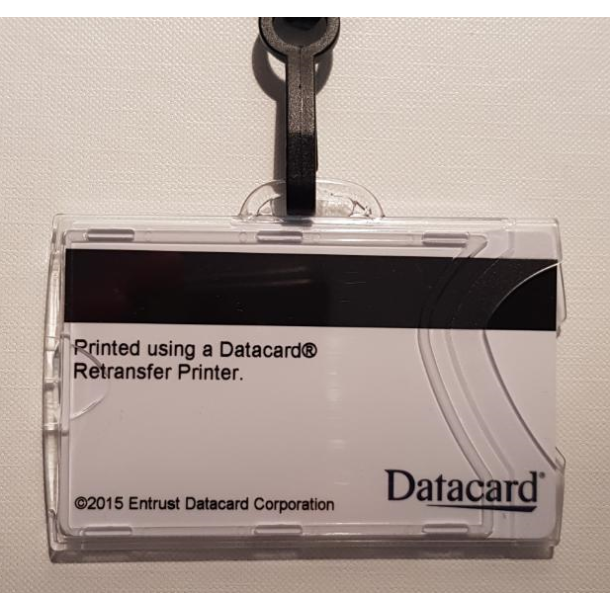 Kortholder, transparent h�rd plast, horisontal - IDX110