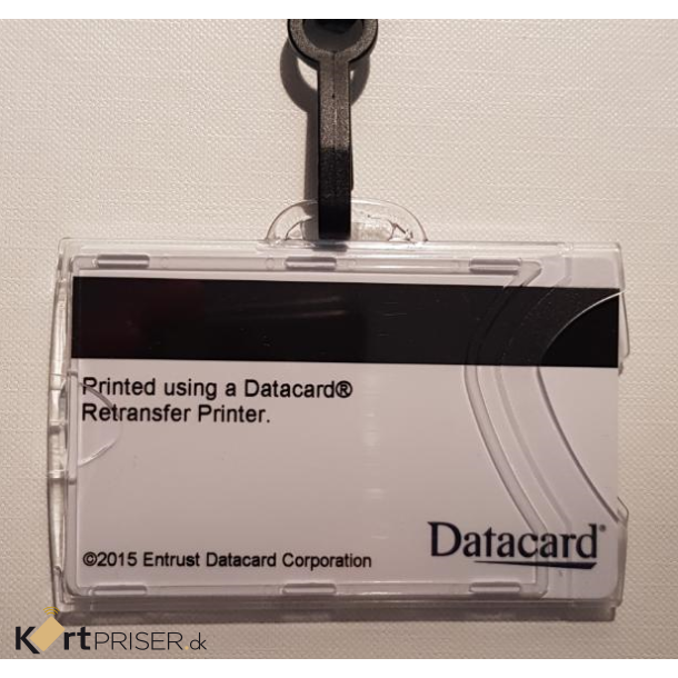 Kortholder, transparent hrd plast, horisontal - IDX110