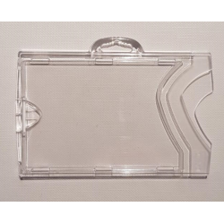 Kortholder, transparent hrd plast, horisontal - IDX110