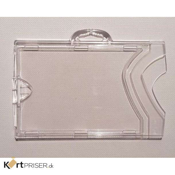 Kortholder, transparent hrd plast, horisontal - IDX110