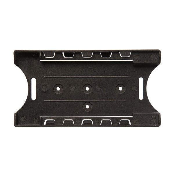 Kortholder, �ben, sort plast - 1 til 6 kort