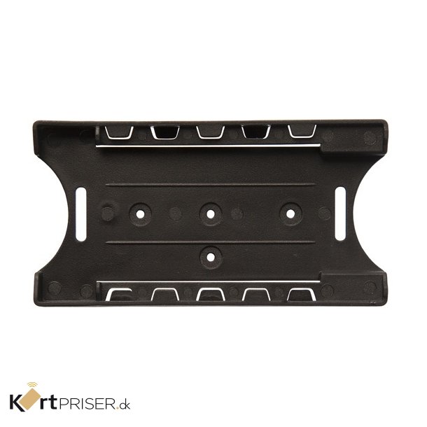 Kortholder, ben, sort plast - 1 til 6 kort