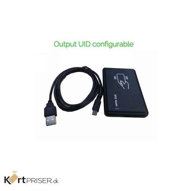 RFID MIFARE lser - 4-byte  og 7-byte (Hex)