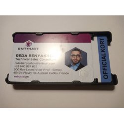 Kortholder, ben, sort plast - 1 til 6 kort