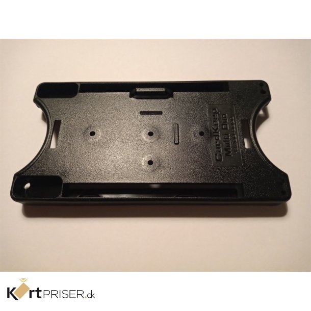 Kortholder, ben, sort plast - 1 til 6 kort