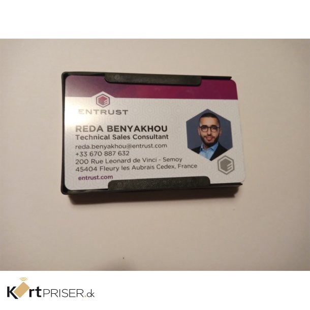 Kortholder, ben, sort plast - 1 til 5 kort