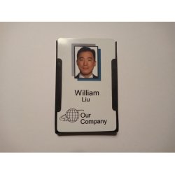 Kortholder, ben, sort plast - 1 til 5 kort