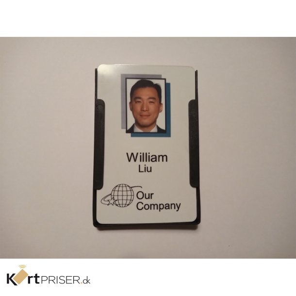 Kortholder, ben, sort plast - 1 til 5 kort