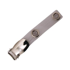 Forkromet metal klips p plast strib med selelukke