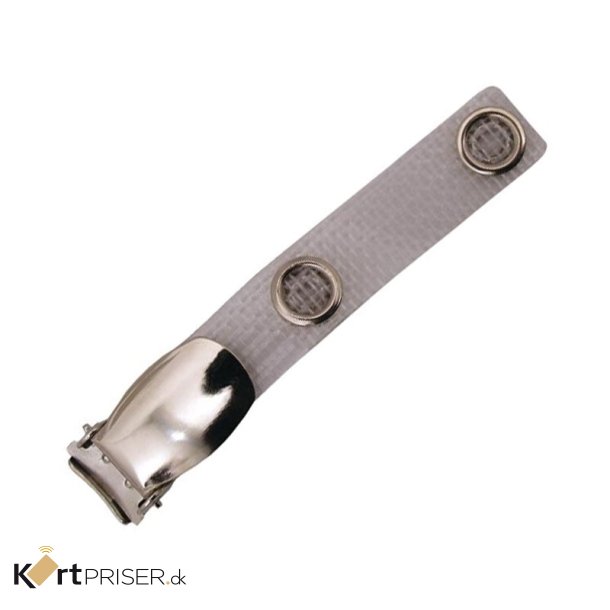 Forkromet metal klips p plast strib med selelukke