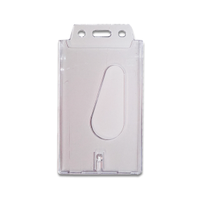 Kortholder, transparent h�rd plast, vertikal