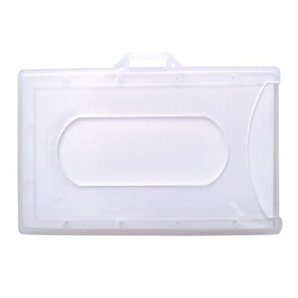 Kortholder, transparent h�rd plast, horisontal