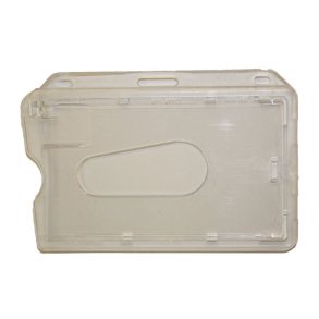 Kortholder, transparent hrd plast, horisontal - blank